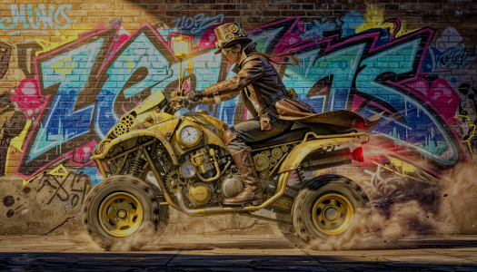 Bild-Nr: 12939115 Steampunk Graffiti KI Erstellt von: XYRIUS