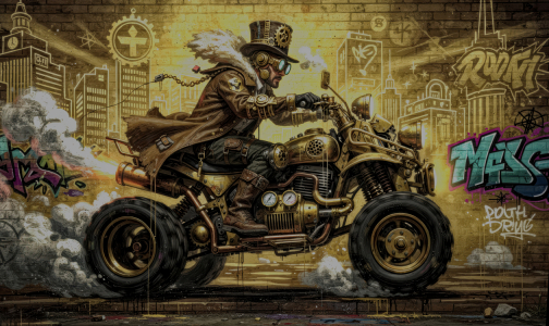 Bild-Nr: 12939117 Steampunk Quad KI Erstellt von: XYRIUS