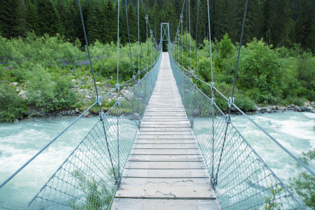 Bild-Nr: 12939279 Hängebrücke Monbiel über die Landquart Erstellt von: SusaZoom