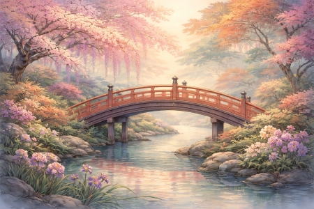 Bild-Nr: 12939312 Frühlingserwachen im japanischen Garten KI Erstellt von: gabii40