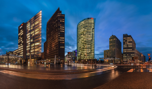 Bild-Nr: 11440139 Berlin - Potsdamer Platz Panorama zur blauen Stunde Erstellt von: Jean Claude Castor