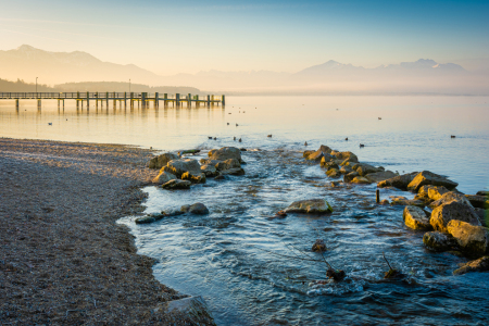 Bild-Nr: 12168623 Wintermorgen am Chiemsee Erstellt von: Martin Martin Wasilewski