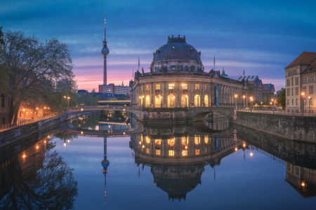 Bild-Nr: 12200456 Bodemuseum in Berlin Panorama Blaue Stunde Erstellt von: Jean Claude Castor