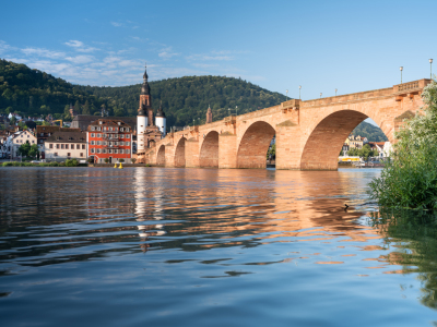 Bild-Nr: 12739396 Heidelberg Alte Brücke bei Sonnenaufgang Erstellt von: eyetronic