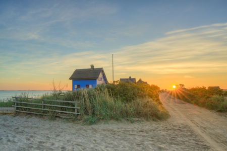 Bild-Nr: 12791099 Blaues Haus an der Ostsee in Heiligenhafen Erstellt von: Michael Valjak