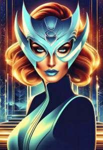 Bild-Nr: 12815030 Maskenfrau KI Erstellt von: XYRIUS