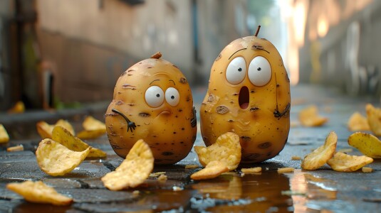 Bild-Nr: 12824813 Kartoffelchips Küchenbild Erstellt von: Heike  Hultsch