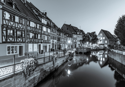 Bild-Nr: 12829955 Klein Venedig in Colmar im Elsass bei Nacht  Erstellt von: dieterich