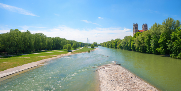 Bild-Nr: 12830194 an der schönen grünen Isar Erstellt von: SusaZoom