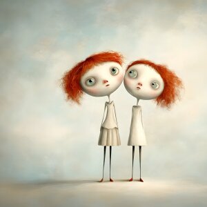 Bild-Nr: 12837927 best friends KI Erstellt von: Heike  Hultsch