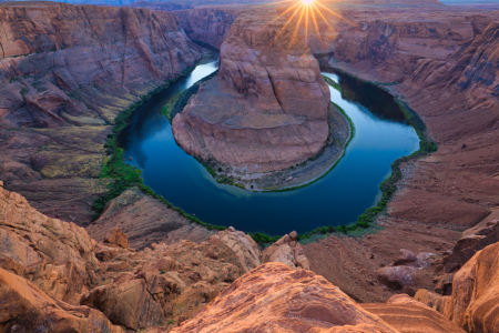 Bild-Nr: 12840286 Horseshoe Bend bei Sonnenuntergang Erstellt von: Buellom