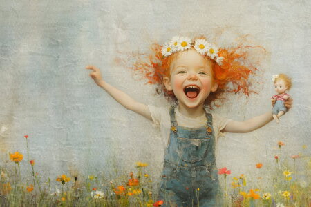 Bild-Nr: 12843825 Blumenmädchen Erstellt von: Heike  Hultsch