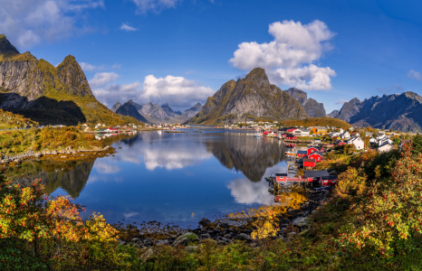 Bild-Nr: 12846139 Herbst in Reine Lofoten Norwegen Erstellt von: Achim Thomae