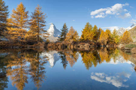 Bild-Nr: 12848567 Matterhorn und Grindjisee im Herbst Erstellt von: eyetronic