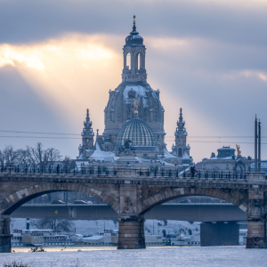 Bild-Nr: 12861237 Dresdner Frauenkirche im Winter Erstellt von: eyetronic