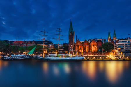 Bild-Nr: 12865813 Bremen - Weserpromenade - Schlachte Erstellt von: uh-Photography