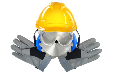 Bild-Nr: 12883657 Arbeiterkopf aus Werkzeugen und Schutzausrüstung Erstellt von: Smileus