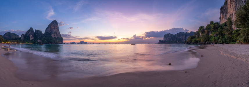 Bild-Nr: 12890336 Sonnenuntergang am West Railay Strand Erstellt von: eyetronic