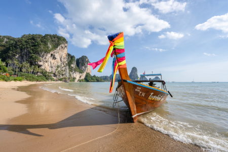 Bild-Nr: 12893529 Longtail Boot am Tonsai Beach Erstellt von: eyetronic