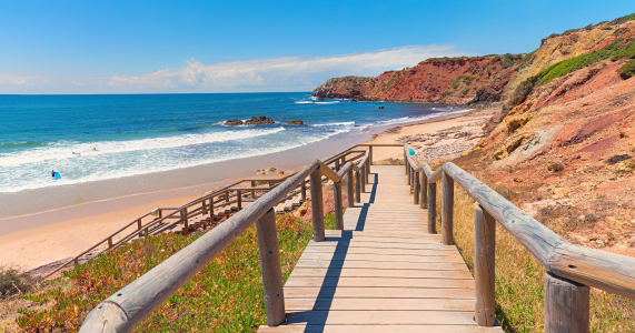 Bild-Nr: 12895101 Steg zum Praia do Amado West Algarve Portugal Erstellt von: SusaZoom