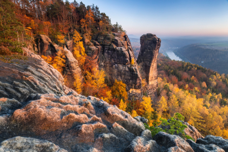 Bild-Nr: 12915851 Blick in die Sächsische Schweiz im Herbst Erstellt von: Daniela Beyer