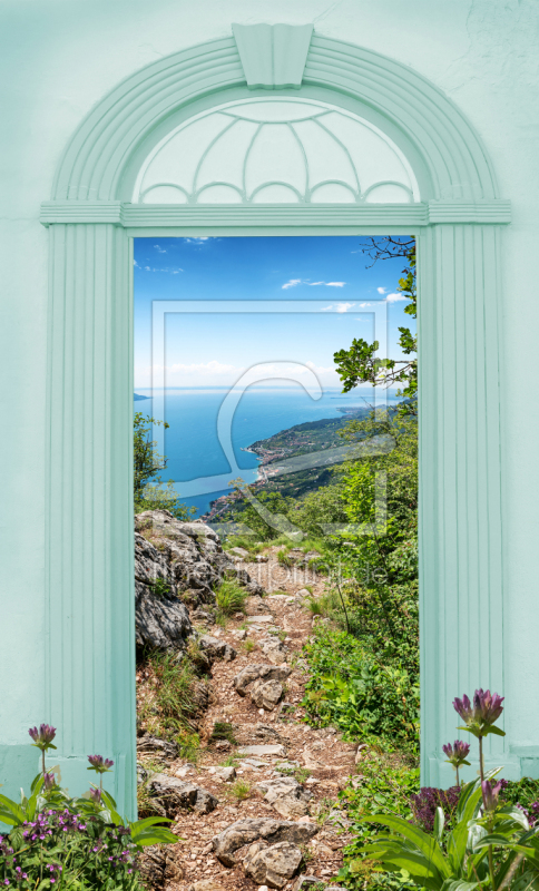 frei wählbarer Bildausschnitt für Ihr Bild auf Türfolie