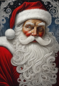 Bild-Nr: 12848966 Santa Claus gemütlich KI Erstellt von: XYRIUS